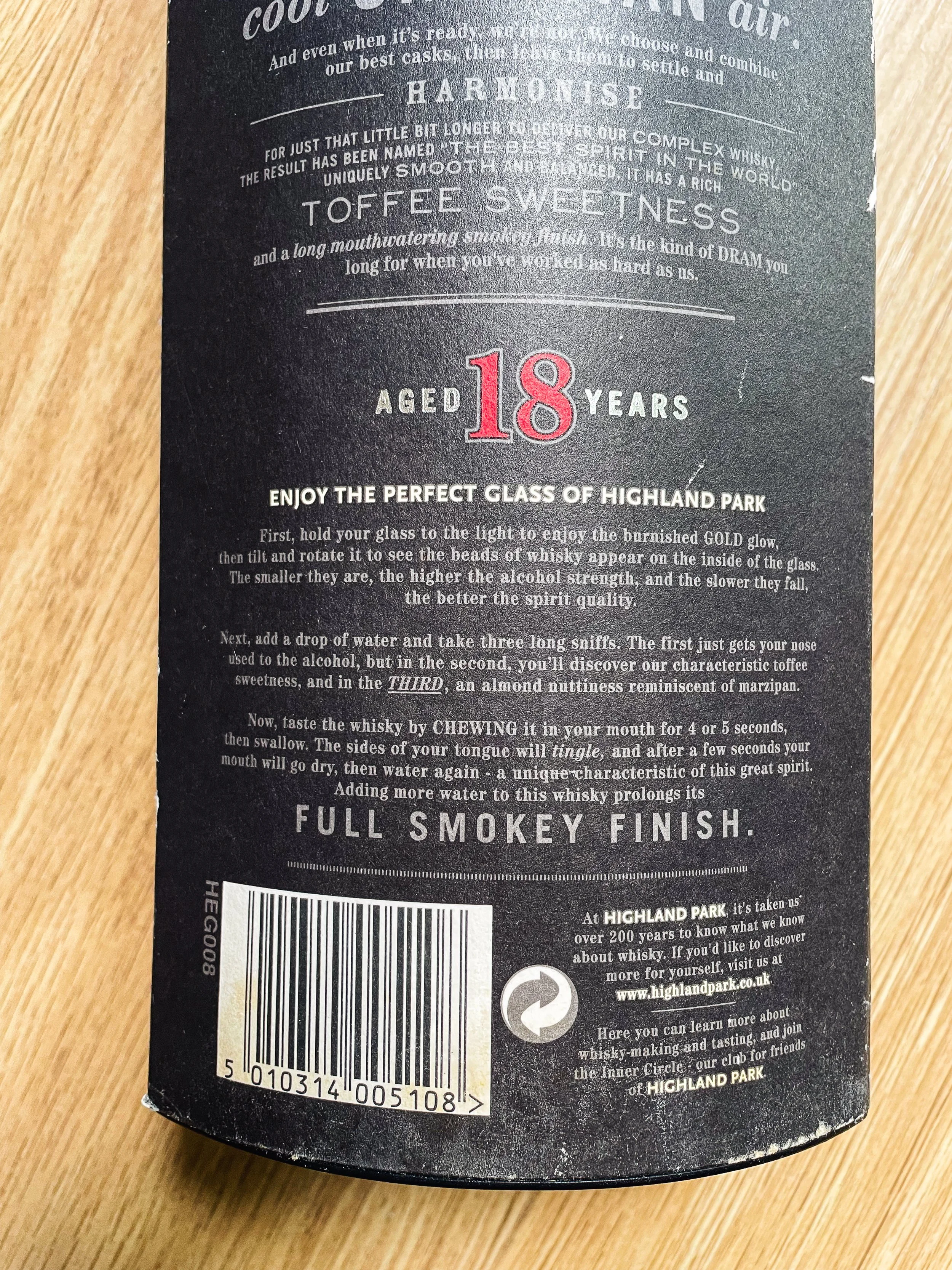 Highland Park 18yo — Dramface